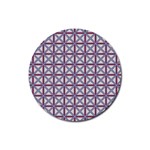 DF Donos Grid Rubber Coaster (Round)  Front