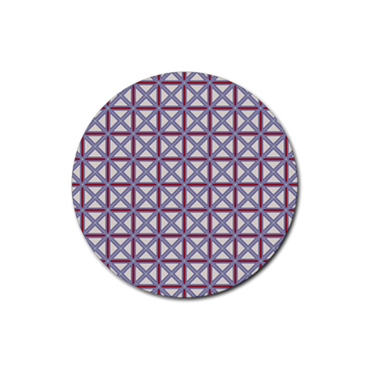 DF Donos Grid Rubber Coaster (Round) 