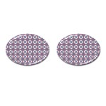 DF Donos Grid Cufflinks (Oval) Front(Pair)