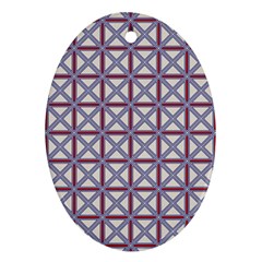 Df Donos Grid Oval Ornament (two Sides)