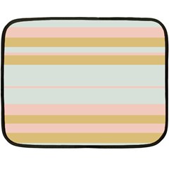 Bandes Rose/doré/vert Fleece Blanket (mini) by kcreatif