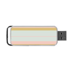 Bandes Rose/doré/vert Portable Usb Flash (one Side) by kcreatif