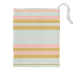 Bandes Rose/doré/vert Drawstring Pouch (5xl)