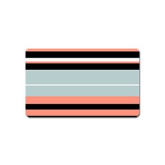 Bandes Orange/bleu/noir Magnet (name Card) by kcreatif