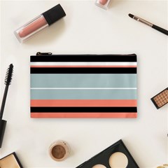 Bandes Orange/bleu/noir Cosmetic Bag (small) by kcreatif