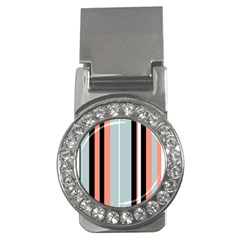 Bandes Orange/bleu/noir Money Clips (cz)  by kcreatif