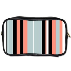 Bandes Orange/bleu/noir Toiletries Bag (one Side) by kcreatif