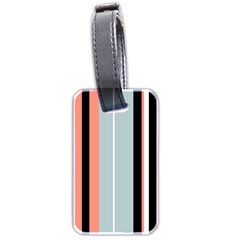 Bandes Orange/bleu/noir Luggage Tag (two Sides) by kcreatif