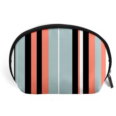 Bandes Orange/bleu/noir Accessory Pouch (large) by kcreatif