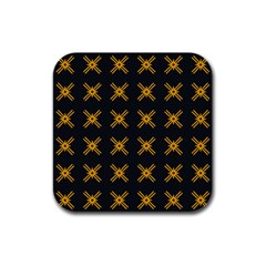 Df Ikonos Quanika Rubber Square Coaster (4 Pack)  by deformigo