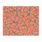 Coral Floral Paisley Small Glasses Cloth Front