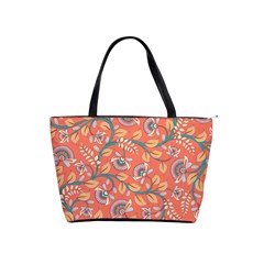 Coral Floral Paisley Classic Shoulder Handbag