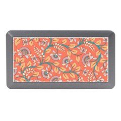 Coral Floral Paisley Memory Card Reader (mini) by mccallacoulture