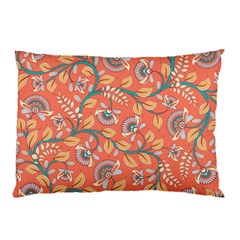 Coral Floral Paisley Pillow Case (Two Sides)