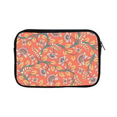 Coral Floral Paisley Apple Ipad Mini Zipper Cases by mccallacoulture