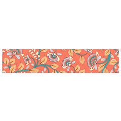 Coral Floral Paisley Small Flano Scarf