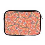 Coral Floral Paisley Apple MacBook Pro 17  Zipper Case Front