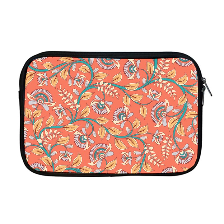 Coral Floral Paisley Apple MacBook Pro 17  Zipper Case