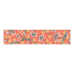 Coral Floral Paisley Velvet Scrunchie by mccallacoulture