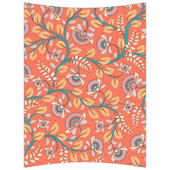 Coral Floral Paisley Back Support Cushion