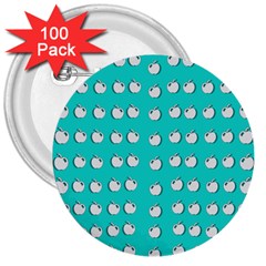 Big Apples Of Peace 3  Buttons (100 Pack)  by pepitasart