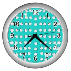 Big Apples Of Peace Wall Clock (silver) by pepitasart