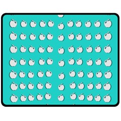 Big Apples Of Peace Double Sided Fleece Blanket (medium)  by pepitasart