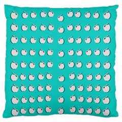 Big Apples Of Peace Large Flano Cushion Case (two Sides) by pepitasart