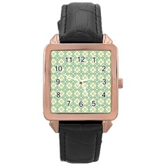 Df Codenoors Zimber Rose Gold Leather Watch  by deformigo