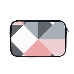 Pink, Gray, And White Geometric Apple Macbook Pro 13  Zipper Case by mccallacoulture