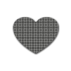 Df Adamo Linum Rubber Coaster (heart)  by deformigo