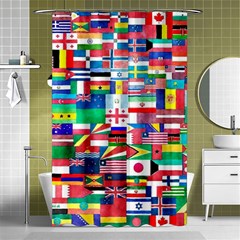 International Shower Curtain 48  X 72  (small)  by mccallacoulture