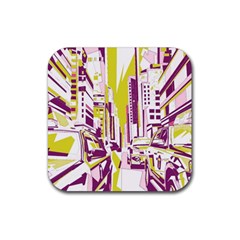 City Street Rubber Coaster (square)  by mccallacoulture