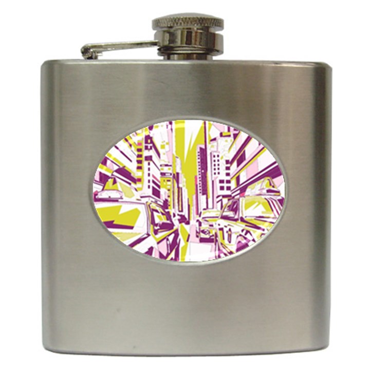 City Street Hip Flask (6 oz)