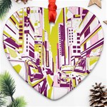 City Street Heart Ornament (Two Sides) Back