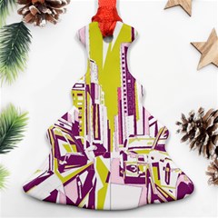 City Street Christmas Tree Ornament (two Sides)