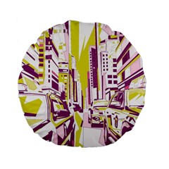 City Street Standard 15  Premium Flano Round Cushions by mccallacoulture