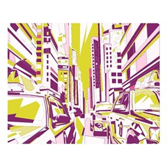 City Street Double Sided Flano Blanket (large)  by mccallacoulture