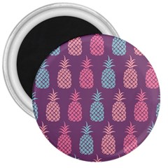 Pineapple Wallpaper Pattern 1462307008mhe 3  Magnets by Sobalvarro