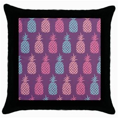 Pineapple Wallpaper Pattern 1462307008mhe Throw Pillow Case (black) by Sobalvarro