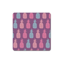 Pineapple Wallpaper Pattern 1462307008mhe Square Magnet by Sobalvarro