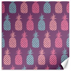 Pineapple Wallpaper Pattern 1462307008mhe Canvas 12  X 12  by Sobalvarro