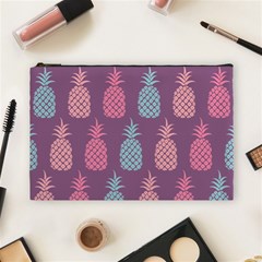 Pineapple Wallpaper Pattern 1462307008mhe Cosmetic Bag (large) by Sobalvarro