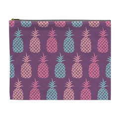 Pineapple Wallpaper Pattern 1462307008mhe Cosmetic Bag (xl) by Sobalvarro