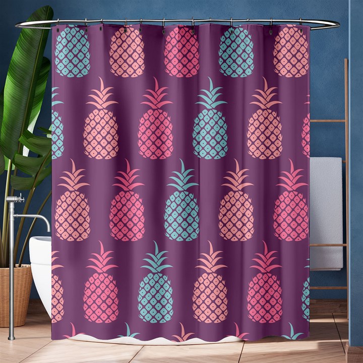 Pineapple Wallpaper Pattern 1462307008mhe Shower Curtain 60  x 72  (Medium) 