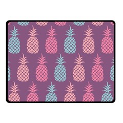 Pineapple Wallpaper Pattern 1462307008mhe Double Sided Fleece Blanket (small) 