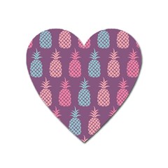 Pineapple Wallpaper Pattern 1462307008mhe Heart Magnet by Sobalvarro