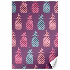 Pineapple Wallpaper Pattern 1462307008mhe Canvas 12  X 18  by Sobalvarro