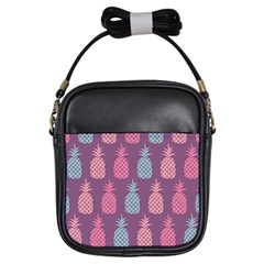 Pineapple Wallpaper Pattern 1462307008mhe Girls Sling Bag by Sobalvarro