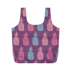 Pineapple Wallpaper Pattern 1462307008mhe Full Print Recycle Bag (m) by Sobalvarro